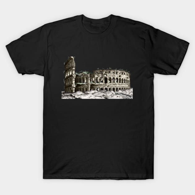 Coloseum 16th century sketch T-Shirt by ArianJacobs